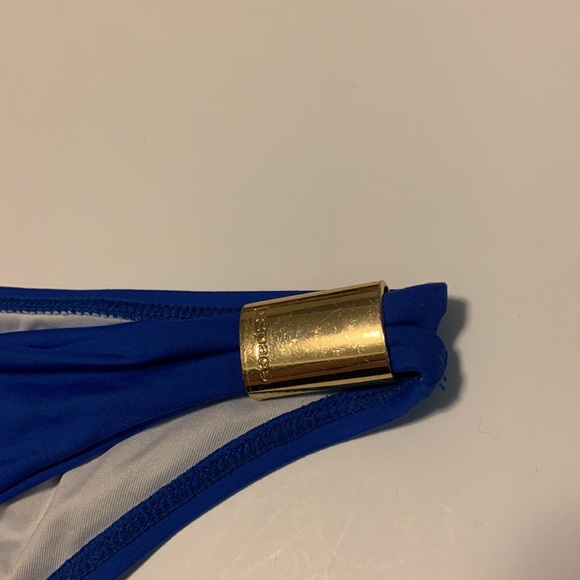 L*SPACE Blue Bikini Set with Gold Chain Straps - Women’s Size XS - Picture 7 of 12